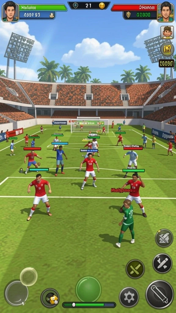 bara22 - Screenshot menampilkan karakter utama dalam aksi heroik.