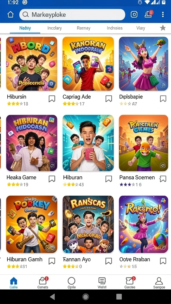 idrgame - Tangkapan layar menunjukkan menu utama IDRGAME yang menarik.